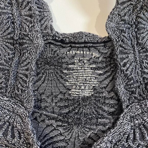 free people gray black love letter tank size medium - Picture 5 of 7